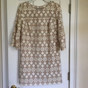 Trina Turk  lace overlay shift dress